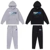 Tracksuit 2023 Hoogwaardige mode -borduurwerk Trapstar Hoodie Men Women EU -maat 100% katoenen pullover sportstijl herfst winter