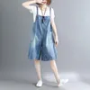 Jumpsuits voor dames rompers voor vrouwen casual gescheurde jeans korte breedbeen denim overalls Dungarees ta747 swomen's