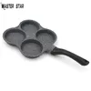 Pans Master Star Design Four-hole Omelet Fry Pan Pancake Egg Pot Creative Breakfast Maker Cookware High Quality