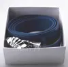 Diseñador Belt Fashion Luxury Plaid Presbyopia Cuero a rayas de cuero rayado y cinturones de mujeres de 3.8 cm de ancho sin caja