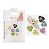 Decoraciones para uñas, 5 uds., accesorios de joyería, dijes, manicura DIY, flores 3D, decoración de tres lilas con perlas artificiales