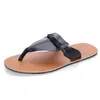 Slippers Fashion Men Flip Flops Leather Outdoor Casual Shoes Lightweight Anti-slip Beach Summer Water Leisure SlideSlippers