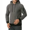 Sweats à capuche pour hommes Automne Check Hoodie Pour Hommes Polyester Col Rond Noir Blanc Vêtements Lâche Surdimensionné À Manches Longues Casual Sport Top