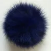 Berretti Berretti/Cappucci con teschio Pompon di pelliccia di procione naturale Fluffy Big Ball Pompon Accessori pompon fai da te per sciarpe Cappelli Borse Scarpe 12-15 cm