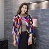 Fourrure pour femmes Faux Naturel Véritable Manteau O-cou Femmes Mode All-match Multicolore Veste Colorée Personnalisée N'importe Quelle TailleFemmes Femmes'