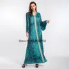 Ethnische Kleidung Plus Size Kaftan Abaya Dubai Muslimisches langes Maxikleid Türkei Islam Robe Longue Femme Musulmane Kleider für Frauen Caftan Maroca