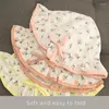 Hüte Sommer Baby Sonne Blumendruck Mädchen Eimer Hut Kinder Kleinkind Outdoor Schutz Visier Strandkappe