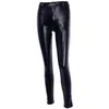 Women's Pants Sexy Slim PU Leather Leggings Women High Waist Push Up Street Elastic Female Rear Bright