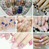 Decorazioni per nail art 6 Grid 3D Glitter Flat Back Crystal Set di strass Pietre per manicure fai da te Accessori Prud22