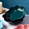 Piatti Piatto in ceramica Stoviglie per la casa Zuppa di riso Fiore Creativo europeo Profondo Bella colazione