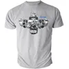 Camas de camisetas masculinas motor boxer R1200GS GS R Adventure R1200RT R1200R T-shirt Summer Algodão de algodão curta Camisa de-juba-do-pescoço S-3xl