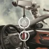 Decorazioni interne Ornamenti per auto Love Rugby Football americano con le mani Ciondolo Decorazione specchietto retrovisore automatico Accessori per finiture pendenti