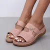 534 2024 Summer Slippers Women Sandals منصة أحذية امرأة مريحة الأزياء غير الرسمية الأوتاد الإناث الكعب 84954