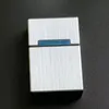 Étui à cigarettes en alliage d'aluminium, boîte à cigarettes en métal brossé, voyage Portable, boucle magnétique, rangement de cigarettes, accessoires pour fumer, cadeau