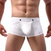 Underbyxor 3st/partier män boxare shorts underkläder knappa skrotlösa gay trosor glänsande faux läder underkläder latex trunk boxershorts plus storlek