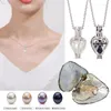 Dekoracje świąteczne Naturalne życzenie Pearl wisiorek Naszyjnik Kobiet Biżuteria Prezent Walentynkowe Urok Drop