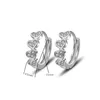 Boucles d'oreilles créoles Huggie Shining Zircon Heart Design Hoops Femme Bijoux À La Mode Argent 925 Femmes Boucle D'oreille Accessoires Filles Anniversaire GiftHoop