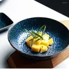 Plates Ripple Japanese-style Creative Ceramics For Household Restaurants Rice Bowl Steak Plate Western Dessert Ramen Sa