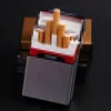 Étui à cigarettes en alliage d'aluminium, boîte à cigarettes en métal brossé, voyage Portable, boucle magnétique, rangement de cigarettes, accessoires pour fumer, cadeau