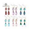 Dangle Chandelier Trendy Teardrop Crystal Earrings For Women Girls Fashion Gold Colorf Waterdrop Long Statement Earring Jewelry Dr Dhfk9