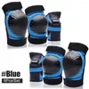 Knie Pads 6pcs Set - Roller Skating Protective Gear elleboog en polsbeschermers voor kinderen jeugd volwassenen menwomen