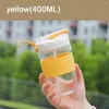 Mugs Portable Girl Drinking Straw Cup Lightweight And Cute Glass Plastic Simple Coffee Milk Mug