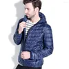 Men's Down ZOGAA Brand 2023 Men Jacket Winter Casual Fashion Streetwear Puffer 5 Color Hooded Zipper Parka Size Plus S-3XL