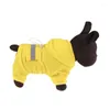 Hundkläder Fashion Pet Cat Raincoat Hooded Puppy Casual Rain Clothes Outdoor Windproof Waterproof Design Coat 4 Färg 2023