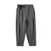 Pantalon homme glace soie noir pantalon 2023 été affaissement mince sport ample séchage rapide décontracté respirant paquet courrier Couples