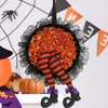 Couronnes de fleurs décoratives 2 pièces cadeaux de fête sorcière érable artificiel fournitures de vacances Halloween guirlande décoration porte