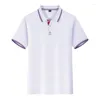 Polos masculinos Summer Men Men Camisa Polo Personalizada Imprima sua própria HD PO Design Mulheres respiráveis ​​Algodão curta Camisetas Tee Tops Tops