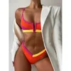 Dames badmode zwempak onderstreepte push up Women 2023 Designer Bikinis Gededed Bikini Set Sexy Braziliaanse biquini