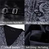 Men's Vests Designer Mens Classic Black Paisley Jacquard Folral Silk Waistcoat Handkerchief Tie Vest Suit Pocket Square Set Barry.WangMen's