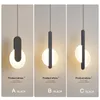 Hanger lampen lichten metalen lamp body acryl lampenkap moderne eenvoudige stijl hangende interieur verlichting luminaire