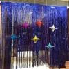 Party Decoration Metallic Foil Fringe Shimmer Backdrop Wall Birthday Wedding Po Booth Tinsel Curtain DecorationParty