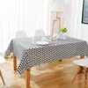 Table Cloth Cotton Tablecloth Print Color Wedding Birthday Party Cover Rectangle Desk Wipe Covers Waterproof