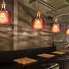 Lampes suspendues Restaurant en verre coloré nordique Bar américain Balcon Chambre créative Salon Café Café Couverture de fleur Lustre