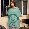 女性用Tシャツ2023サマースタイル韓国ラウンドネックアニメショートスーパーサイズのかわいい友達トップサマードレス