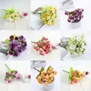 Flores decorativas grinaldas Oferta especial 20 Flor Head 1 Bouquet Small Bud Rose Piece Simulação Seda Diy Casamento Decora de Natal