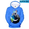 Erkek Hoodies Harajuku Dünya Günü 3d Erkekler/Kadınlar/Çocuklar İlkbahar/Sonbahar/Kış Gelişleri Sweatshirts Hoody Casual Tops