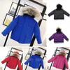 2024 Winter Kids Down Coat Jacket Boy Girl Baby Outerwear Warm Greatcoat Jackets Hooded Sportswear Outdoor Classic Wrap 5 Colors 100-150 Designer