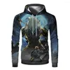 Men's Hoodies Antumn Winter Mens 3d Printed Blue Monster Hoodie Boy Super Dalian 4XL-K1003d Adult Man