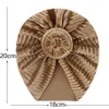 여자 아기를위한 귀여운 터번 모자 빈티지 소프트 롤빵 매듭 유아 헤드 워프 보헤미아 유아용 베이비 모자
