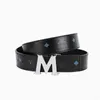 Famous brand fashion letter M buckle men women waist belt designer classic luxury top quality girdle wholesale black white red blue yellow belt for party wedding