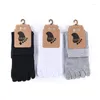 Women Socks 1Pairs/Lot Japanese Style Tabi Toe Cotton Men Bamboo Fiber Deodorant Breathable Separate Kimono Five Fingers