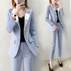 Women's Tracksuits Set Female 2023 Spring And Autumn Fashion Slim Small Suit Jacket Casual Feet Pants Temperament Wild Two-piece