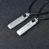 Decorative Figurines Natural Selenite Plaster Pendant Necklace Rock Mineral Specimen Jewelry Reiki Healing Crystal Energy Stone DIY Gifts