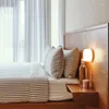Vägglampor kvalitet design akryl skugga rund liten lampmontering nordisk modern inre hem vit somke ledt gång sängljus