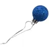 Juldekorationer Big Deal 24st Chic Baubles Tree Plain Glitter Xmas Ornament Ball Decoration Blue