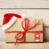 Geschenkpapier G32C 250 Stück 6 Designs selbstklebende Weihnachts-Namensschilder Weihnachtsaufkleber Geschenk Siegel Etiketten Abziehbilder Paket Dekor